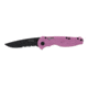 SOG Knives PTFSA-97 Flash I - Partially Serrated Black TiNi Pink Handle Folding Knife