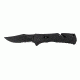 SOG Knives TF-21 Trident Mini - Partially Serrated Black TiNi Folding Knife