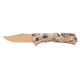 SOG Trident Partially Serrated Copper TiNi Desert Camo Folding Knife, TF-5