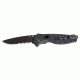 SOG Knives TFSA-98 Flash II - Partially Serrated Black TiNi Folding Knife
