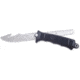 SOG Revolver Hunter Knife w/ Straight and Double Tooth Saw 4.75in.and Nylon Sheath, Satin Finish, Black FX20N-CP