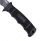 SOG SEAL Pup 9 inch Fixed Blade Knife, Partially Serrated Edge, Clip Point, AUS-8, Powder Coated Black Blade, Black Handle, Ballistic Nylon Sheath, M3N-CP