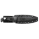 SOG SEAL Pup 9 inch Fixed Blade Knife, Partially Serrated Edge, Clip Point, AUS-8, Powder Coated Black Blade, Black Handle, Kydex Sheath, M37K
