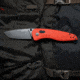 SOG Specialty Knives &amp; Tools Aegis FX Fixed Blade Knives, 3.13in, Straight Edge, Cryo D2 Steel, Drop Point, Rescue Red, GRN Handle, SOG-17-41-03-41
