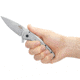 SOG Specialty Knives &amp; Tools Aegis FLK 3.38in Folding Knife, Stonewashed Drop Point Blade, Stainless Steel, 14-41-02-42