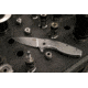 SOG Specialty Knives &amp; Tools Aegis FLK 3.38in Folding Knife, Stonewashed Drop Point Blade, Stainless Steel, 14-41-02-42