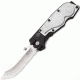 SOG Specialty Knives &amp; Tools Bladelight Mini Folding Knife,3in,Black/Silver Handle,Satin Plain,Clam SOGBLT60-CP
