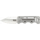 SOG Specialty Knives &amp; Tools Cash Card Folding Knife, 2.75in, 8Cr13MoV Stainless Steel Blade, Clip Point, Silver, Stainless Steel Handle, Silver, SOG-EZ1-CP