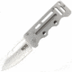 SOG Specialty Knives &amp; Tools Cash Card Folding Knife, 2.75in, 8Cr13MoV Stainless Steel Blade, Clip Point, Silver, Stainless Steel Handle, Silver, SOG-EZ1-CP