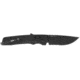 SOG Specialty Knives &amp; Tools Flash At  Blackout Automatic Folding Knife, 3.38in, D2 Tool Steel, Drop Point Blade, Partially Serrated, Black Coated, Black GRN Handle, SOG-11-18-02-57