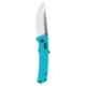SOG Specialty Knives &amp; Tools Flash AT Folding Knives, 3.45in, CRYO D2, Satin Straight Back Blade, Petrol Green GRN Handle, 11-18-13-41