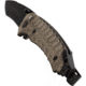 SOG Specialty Knives &amp; Tools Kiku Assisted Folding Knife, Black, KU-3004