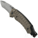 SOG Specialty Knives &amp; Tools Kiku Assisted Satin Folding Knife, Silver, KU-3003