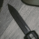 SOG Specialty Knives &amp; Tools Pentagon Blackout OTF Automatic Folding Knife, 3.75in, S35VN Stainless, Spear Point Blade, Black TiNi, Black Aluminum Handle, 15-61-01-57