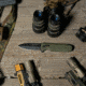 SOG Specialty Knives &amp; Tools Pentagon XR Automatic Folding Knife, 3.63in, CTS-XHP Stainless, Spear Point Blade, Black Oxide, OD Green G10 Handle, 12-61-02-57
