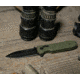 SOG Specialty Knives &amp; Tools Pentagon XR Automatic Folding Knife, 3.63in, CTS-XHP Stainless, Spear Point Blade, Black Oxide, OD Green G10 Handle, 12-61-02-57
