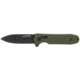 SOG Specialty Knives &amp; Tools Pentagon XR Automatic Folding Knife, 3.63in, CTS-XHP Stainless, Spear Point Blade, Black Oxide, OD Green G10 Handle, 12-61-02-57