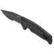 SOG Specialty Knives &amp; Tools Recondo FX Fixed Blade Knives, 4.6in, Partially Serrated Edge, CRYO 440C Steel, Spear Point, Black, GRN / TPU Handle, Black, SOG-17-22-02-57