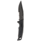 SOG Specialty Knives &amp; Tools Recondo FX Fixed Blade Knives, 4.6in, Partially Serrated Edge, CRYO 440C Steel, Spear Point, Black, GRN / TPU Handle, Black, SOG-17-22-02-57