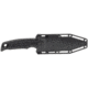 SOG Specialty Knives &amp; Tools Recondo FX Fixed Blade Knives, 4.6in, Partially Serrated Edge, CRYO 440C Steel, Spear Point, Black, GRN / TPU Handle, Black, SOG-17-22-02-57