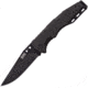SOG Specialty Knives &amp; Tools Salute Mini Folding Knife, 3.1in, 8Cr13MoV Blade, Clip Point, Black, G10 Handle, Black Oxide Finish, Black/Black, SOG-FF1101-CP
