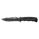 SOG Specialty Knives &amp; Tools Seal Strike Knive, 4.9in AUS-8 Steel Partially Serrated Blade, Glass Reinforced Nylon And Stainless Steel Handle, Black Tini, SS1003
