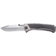 SOG Specialty Knives &amp; Tools Sideswipe Folding Knife, 7Cr15 Blade, Clip Point, Grey Anodized, Aluminum Handle, Silver, SOG-SW1011-CP