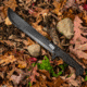 SOG Specialty Knives &amp; Tools SOGFari Machete Fixed Blade Knife, 13in, 3Cr13 Blade, Machete, Black, Kraton Handle, Black/Black, SOG-MC01-N