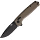 SOG Specialty Knives &amp; Tools Terminus XR Lock Folding Knife, 3in, Black Finish D2 Tool Steel Blade, Tan G10 Handle, SOG-TM1048-BX