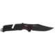 SOG Specialty Knives &amp; Tools Trident AT Folding Knife, 3.7 in, Clip Point, Black/Red, 11-12-01-57