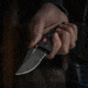 SOG Specialty Knives &amp; Tools Trident At - Black Red - Partially Serrated - 11-12-02-41