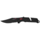 SOG Specialty Knives &amp; Tools Trident AT Assisted Opening Folding Knife, 3.7 in, CRYO D2, Clip Point, Partially Serrated, GRN, Black/Red, SOG-11-12-02-41