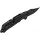 SOG Specialty Knives &amp; Tools Trident At Blackout Automatic Folding Knife, 3.75in, D2 Tool Steel, Clip Point Blade, Black Oxide, Black Textured GRN Handle, SOG-11-12-05-57