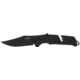 SOG Specialty Knives &amp; Tools Trident At Blackout Automatic Folding Knife, 3.75in, D2 Tool Steel, Clip Point Blade, Black Oxide, Black Textured GRN Handle, SOG-11-12-05-57