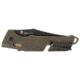 SOG Specialty Knives &amp; Tools Trident AT Folding Knives, 3.7in, CRYO D2, Partially Serrated Clip Point Blade, Olive Drab GRN Handle, 11-12-11-41