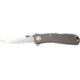 SOG Specialty Knives &amp; Tools Twitch II Folding Knife, 2.65in, AUS-8 Blade, Drop Point, Grey, Anodized Aluminum 6061-T6 Handle, Tan, SOG-TWI8-CP