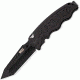 SOG Specialty Knives &amp; Tools Zoom Mini Folding Knife,3.15in,Black Handle,Black Tanto Plain w/Clip,Box SOGZM1004-BX