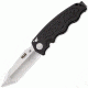 SOG Specialty Knives &amp; Tools Zoom Mini Folding Knife,3.15in,Black Handle,Satin Tanto Plain w/Clip,Box SOGZM1003-BX