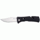 SOG Trident Mini Knife w/ SE Fold 3.15in. Steel Blade and GRN Grooved Handle, Satin Finish, Black TF22-CP