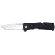 SOG Trident Mini Knife w/ SE Fold 3.15in. Steel Tanto Blade and GRN Handle, Satin Finish, Black TF26-CP