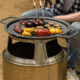 Solo Stove Bonfire Cast Iron Grill Top and Hub, Stainless Steel, Cast Iron Black, Medium, SSBON-COOKING-BUNDLE
