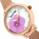Sophie And Freda Raleigh Mother-Of-Pearl Bracelet Watch w/Swarovski Crystals, Pink, One Size, SAFSF5705