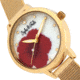 Sophie And Freda Raleigh Mother-Of-Pearl Bracelet Watch w/Swarovski Crystals, Red, One Size, SAFSF5703
