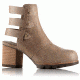 Sorel Addington Casual Bootie - Women's-Sahara/Cordovan-Medium-7