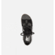 Sorel Cameron Flatform Lace Wedge Sandals Leather - Womens, Black/Gum 2, 9 US, 1981631-010-9