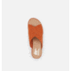 Sorel Cameron Flatform Mule Wedge Sandals Suede - Womens, Desert Sun/Gum 17, 7 US, 1999171-806-7