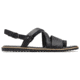 Sorel Ella Criss Cross Casual Sandals - Womens, Black, 5, 1855521010-5