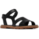 Sorel Ella III Ankle Strap - Womens, Black/Gum 2, 7.5, 2076821-010-7.5