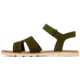 Sorel Ella III Ankle Strap - Womens, Utility Green/Honey White, 5, 2076821-355-5
