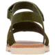 Sorel Ella III Ankle Strap - Womens, Utility Green/Honey White, 5, 2076821-355-5